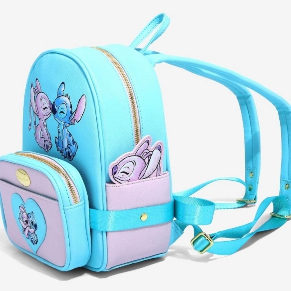 Disney The Series Angel & Stitch 2-in-1 Mini Backpack and Fanny Pack - Picture 4 of 7